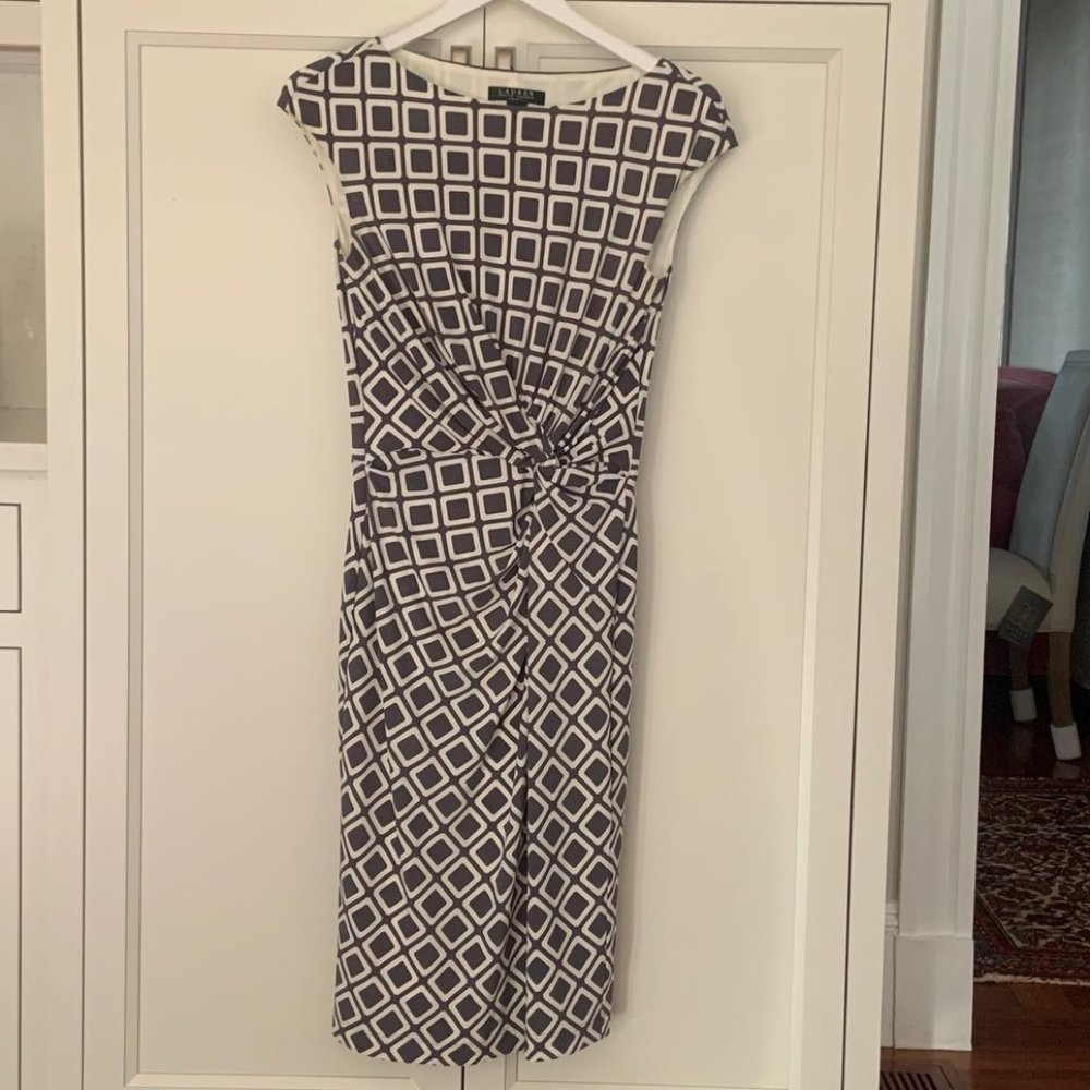 Lauren Ralph Lauren Printed Twist-Front Dress